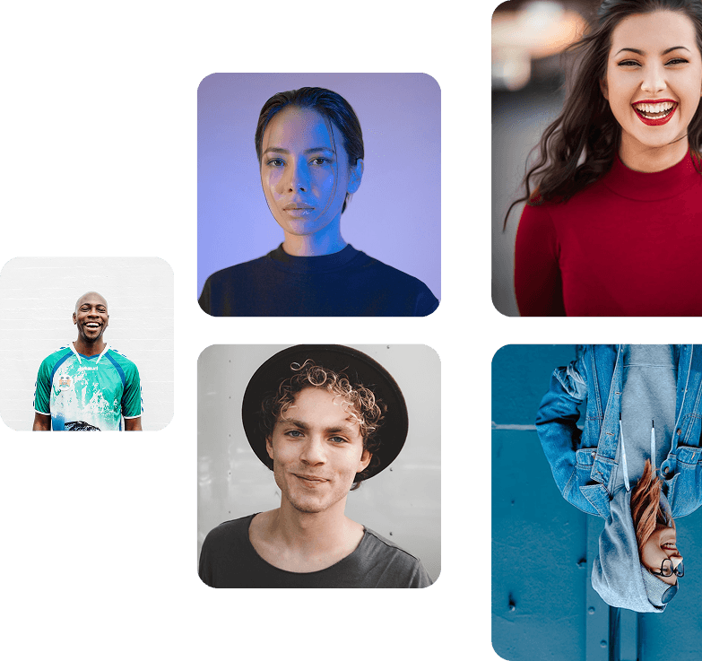 Content creators collage